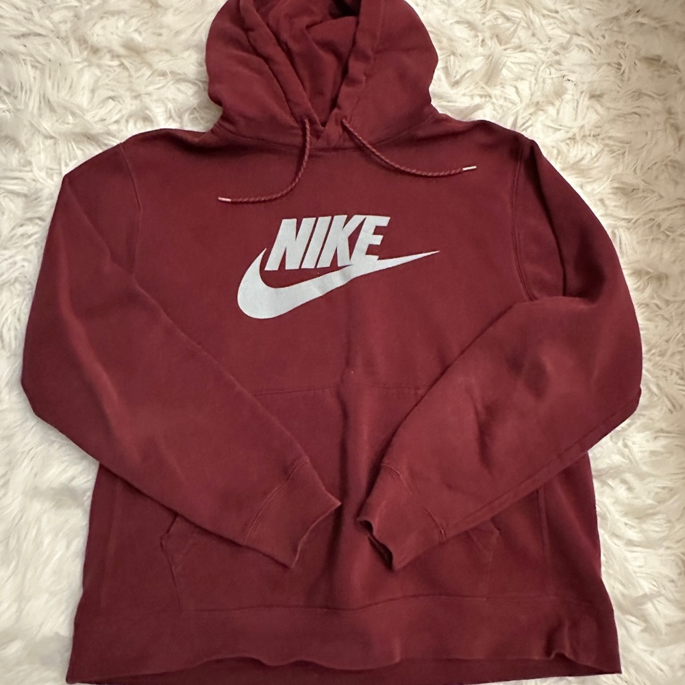 Nike Men's Burgundy Hoodie